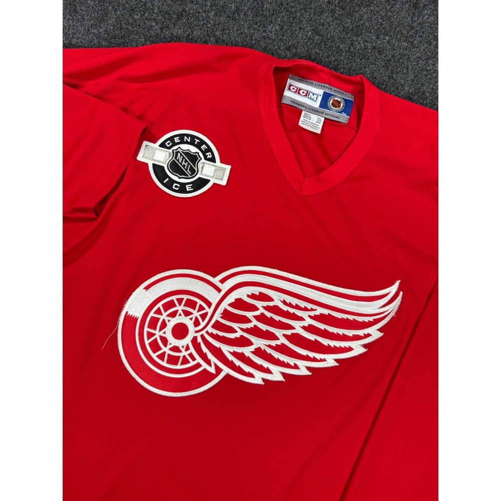 NWT CCM Detroit Red Wings Center Ice NHL Hockey Jersey Men's XXL Red